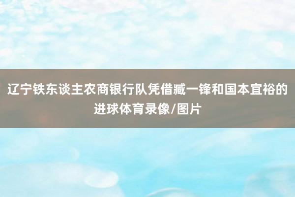 辽宁铁东谈主农商银行队凭借臧一锋和国本宜裕的进球体育录像/图片