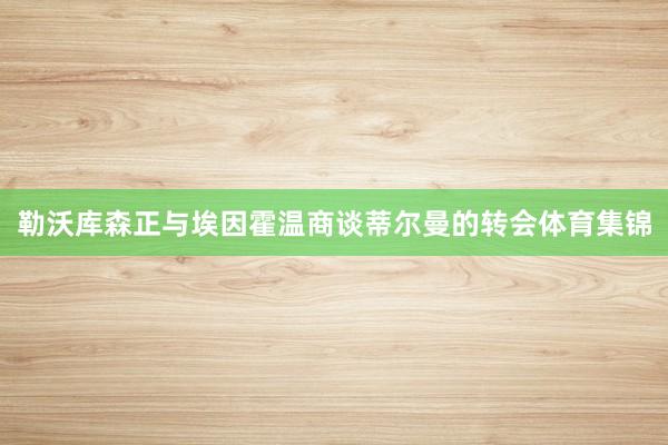 勒沃库森正与埃因霍温商谈蒂尔曼的转会体育集锦