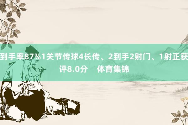 到手率87%1关节传球4长传、2到手2射门、1射正获评8.0分    体育集锦