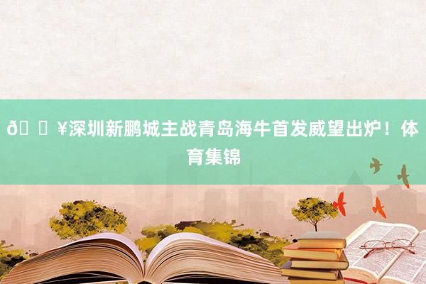 🔥深圳新鹏城主战青岛海牛首发威望出炉！体育集锦