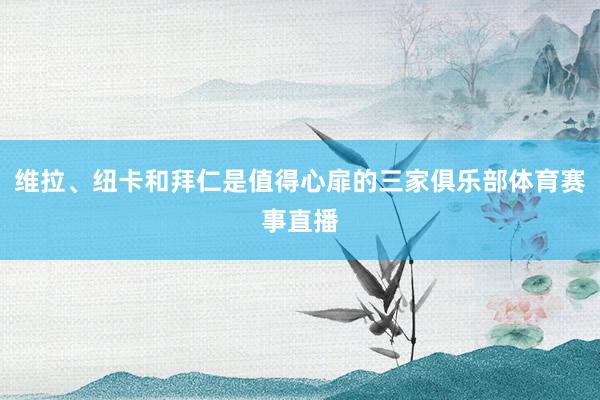 维拉、纽卡和拜仁是值得心扉的三家俱乐部体育赛事直播