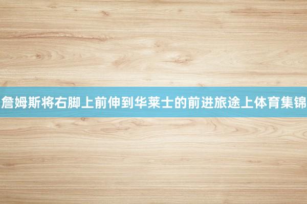 詹姆斯将右脚上前伸到华莱士的前进旅途上体育集锦