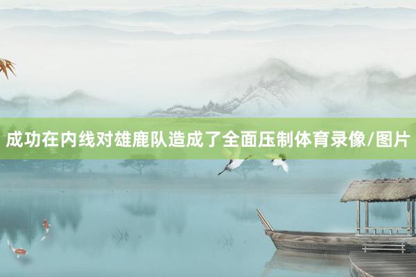 成功在内线对雄鹿队造成了全面压制体育录像/图片
