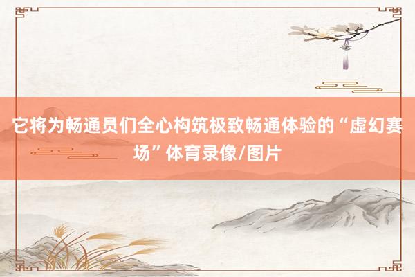 它将为畅通员们全心构筑极致畅通体验的“虚幻赛场”体育录像/图片