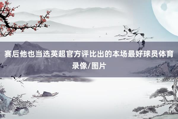 赛后他也当选英超官方评比出的本场最好球员体育录像/图片