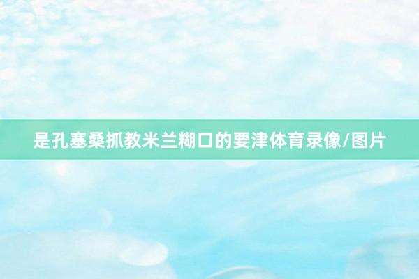 是孔塞桑抓教米兰糊口的要津体育录像/图片