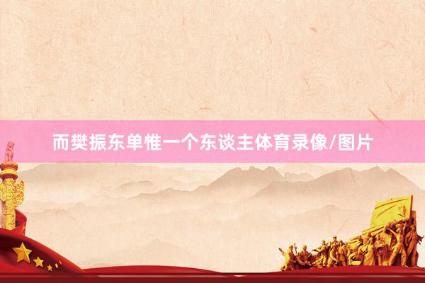 而樊振东单惟一个东谈主体育录像/图片