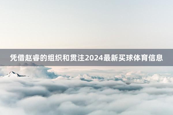 凭借赵睿的组织和贯注2024最新买球体育信息
